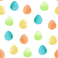 Easter seamless pattern with eggs