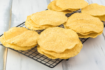 Mexican food. Corn tostadas.