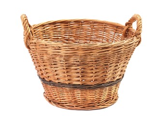 Simple basket on white