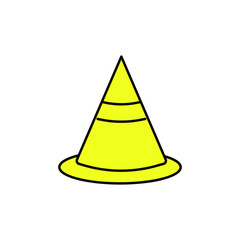 Fototapeta premium Cone icon white background