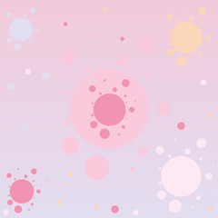 Abstraction. Circles of different sizes of pastel shades