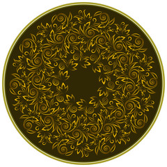 Mandala design. Ornamental round floral pattern.Vector print.