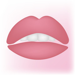 Beautiful female lips