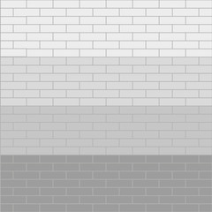 Brick wall of different shades