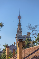 Detailed view of Buçaco palace tower