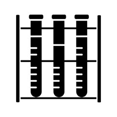 Lab analysis glyph icon