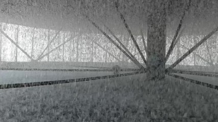 Cooling Tower Operation - Water Sprayed Downward of Cooling Tower.