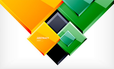 Obraz premium Square geometric background