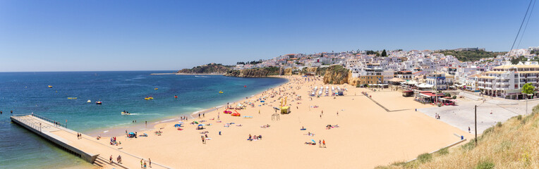 Beach of Albufeira in Algarve (Portugal)