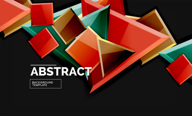 Obraz premium Shiny style geometric background