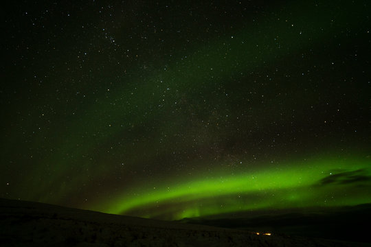 Northern lights - Aurora Borealis - in Iceland
