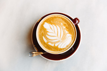 cup of coffee with foam