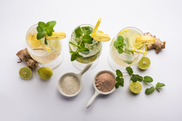 Shikanji is lemonade originating from the Punjab/India. Also known as shikanjvi or Nimbu Pani or...