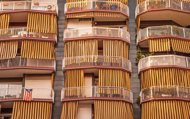Windows and balconies in Barcelona