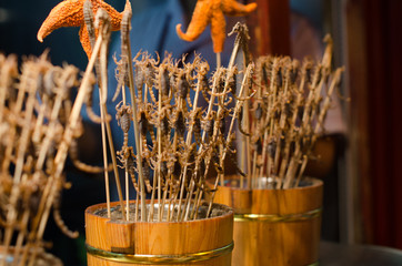 Chinese street food in Beijing (Pekin)