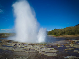 Strokkur geyser in Iceland