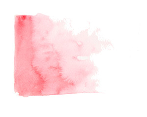 Abstract watercolor background in red color