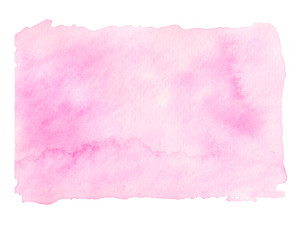 Abstract watercolor background in pink color