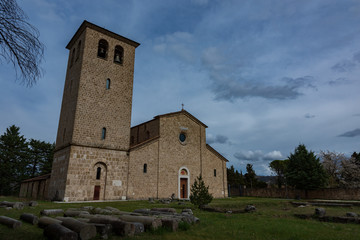 Rocchetta a Volturno, Isernia, Molise. Abbazia benedettina di San Vincenzo al Volturno