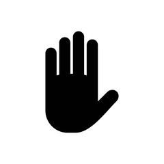 Fototapeta premium Stop sign or symbol icon. hand icon