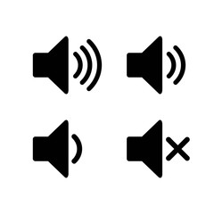 Speaker icon vector. Volume icon. Loudspeaker icon vector