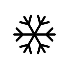 Snowflake icon. snow icon vector. Symbol of winter, frozen