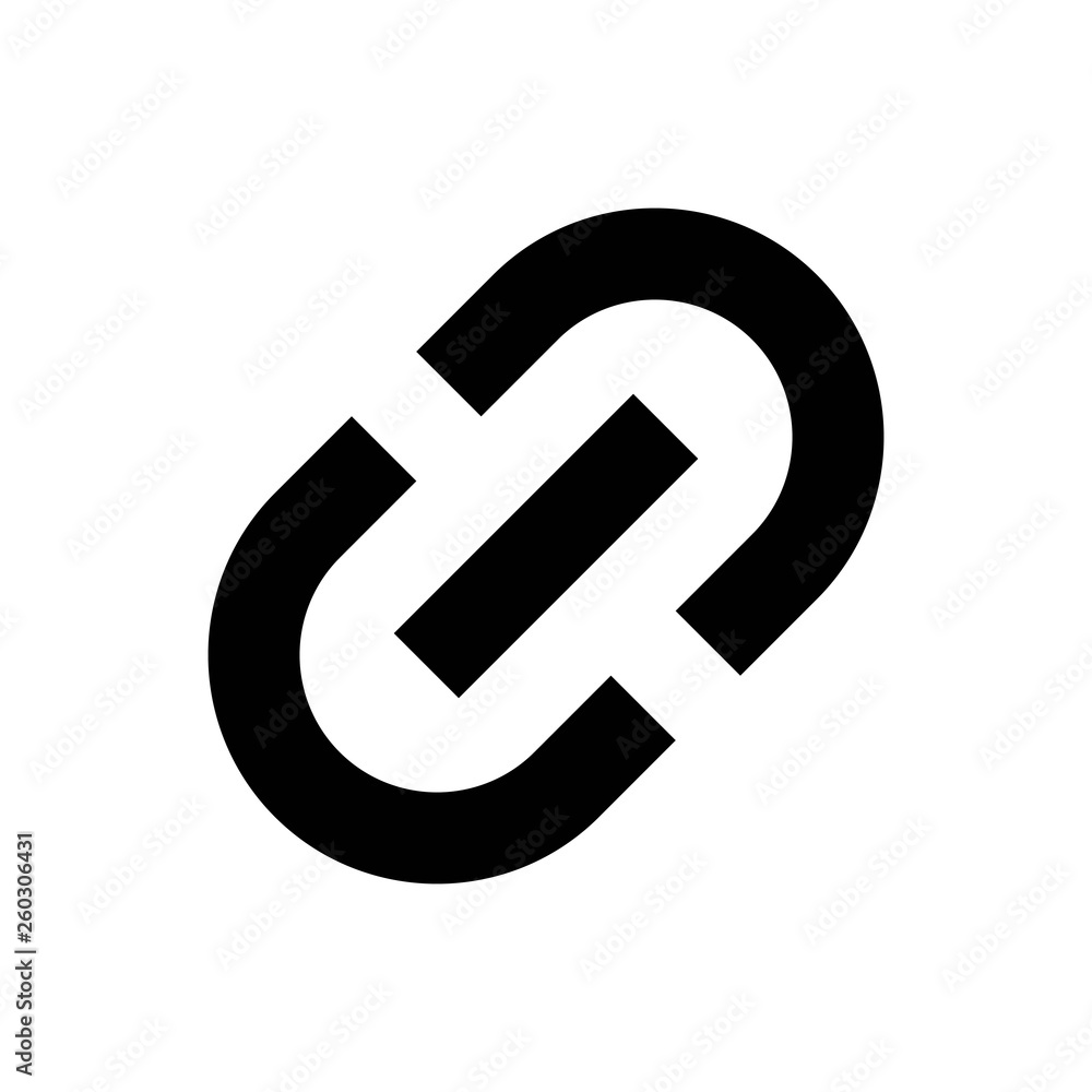 Poster link icon. link vector icon. hyperlink chain symbol