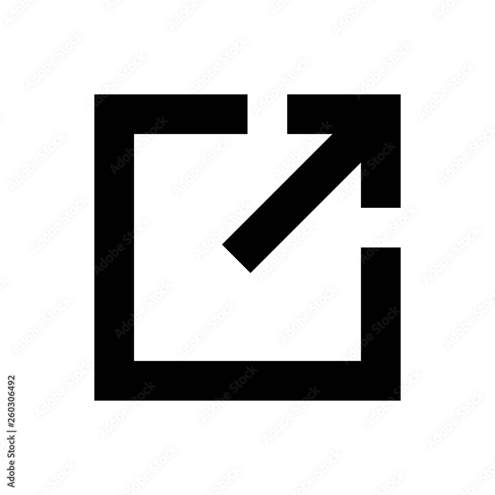Poster link icon. link vector icon. external link symbol vector icon. hyperlink symbol.