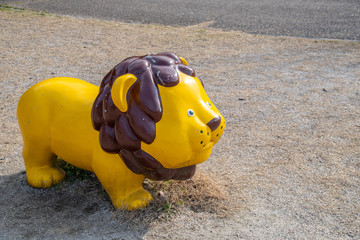 Lion-shaped play equipment