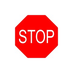 Stop Sign, Stop Sign Vector, Stop Sign Flat,