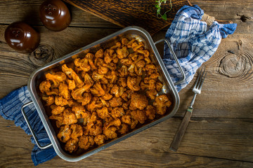 Tasty fried cauliflower.