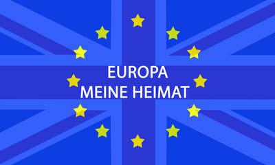  Europa und England Flagge