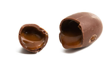 chocolate egg isolated