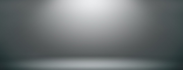 Space studio backdrop abstract gradient grey background. empty room studio gradient used us montage...