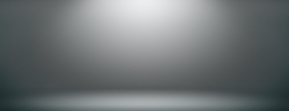 Space studio backdrop abstract gradient grey background. empty room studio gradient used us montage or display your products design
