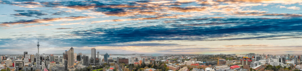 Fototapeta na wymiar Auckland cityscape aerial view, New Zealand