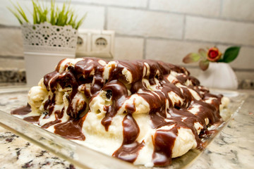 homemade cake with prunes