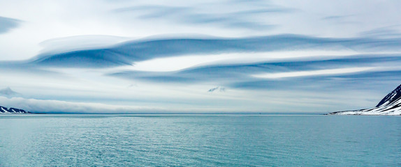 Cold landscapes and icescapes of Svalbard.