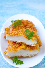 Hähnchenbrust in Cornflakes-Kruste	