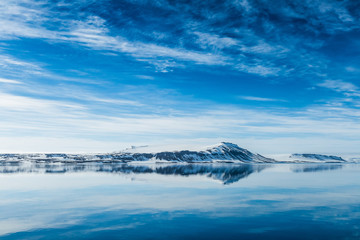 Cold landscapes and icescapes of Svalbard.