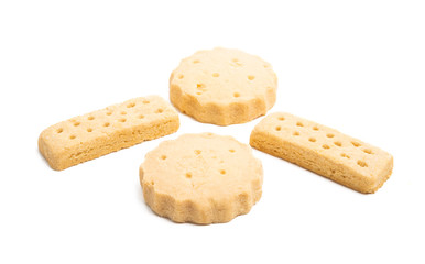 butter cookies isolated