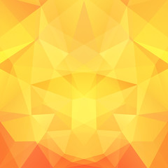 Abstract geometric style yellow background. Yellow, orange colors. Vector illustration