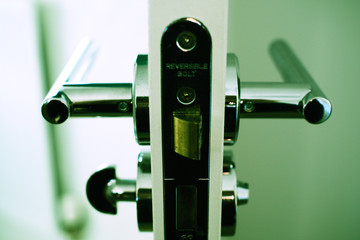 Door handle cross section