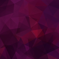 Geometric pattern, polygon triangles vector background in purple tone. Illustration pattern