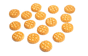 butter cookies isolated