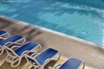 swimming pool in tropical resort - 260323262