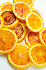 red orange in the section of the ring