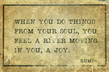 feel a river Rumi