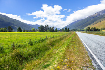 Naklejka na ściany i meble Landscape scenery in south New Zealand