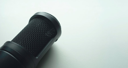 microphone on white background